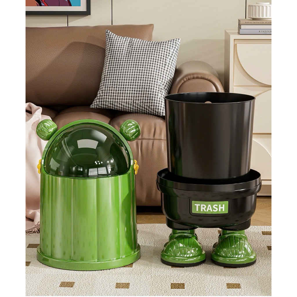 Thùng  rác  mini hình robot siêu xinh để  trong nhà siêu tiện lợi dày dặn chắc chắn