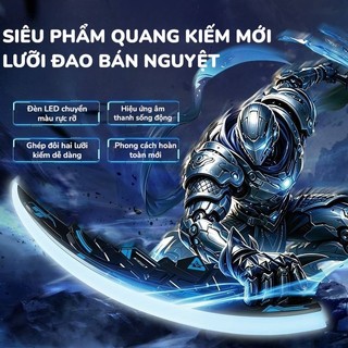 Đao Đồ Chơi Phát Sáng Led Ghép Nối | Đao Bán Nguyệt Âm Thanh Ánh Sáng Cảm Biến Sạc Type C