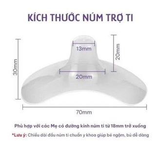 Núm Trợ Ti Silicon Co Giãn Mềm Mại, Hỗ Trợ Bé Tuti Bảo Vệ Đầu Ngực Cho Mẹ