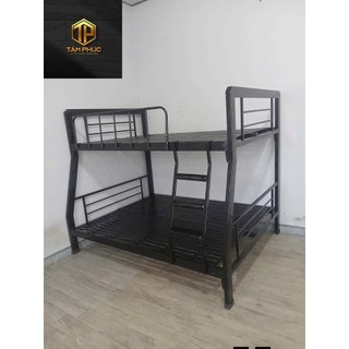 giường ngủ 2 tầng cho nhà không gian hẹp dễ tháo lắp an toàn cho trẻ nhỏ
