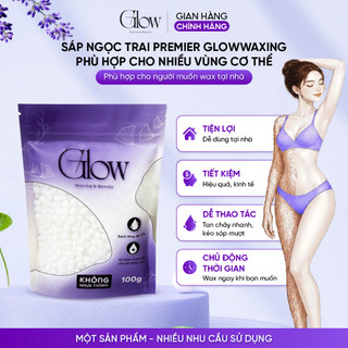 Sáp Wax Lông Ngọc Trai Premier Cao Cấp Túi 100gr Chuyên Wax Bikini, Nách GLOW WAXING CHE TÊN