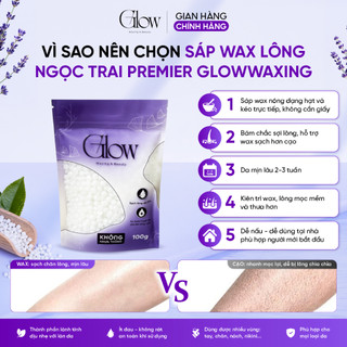 Sáp Wax Lông Ngọc Trai Premium Siêu Bám Lông Chuyên Wax Nách, Bikini GLOWWAXING Tặng Que