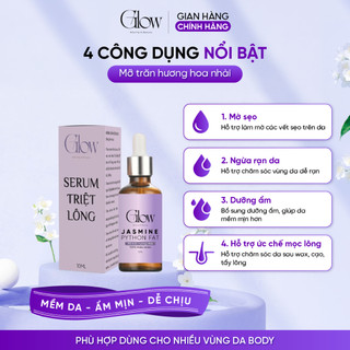 Mỡ Trăn Triệt Lông Nguyên Chất, Serum Triệt Lông GLOWWAXING Nguyên Chất 100% Giúp Dưỡng Chăm Sóc Da