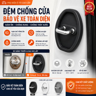 Đệm Chống Va Đập Cửa Ô Tô Silicon Cao Cấp – Giảm Tiếng Ồn, Chống Trầy Xước, Chống Gỉ Chốt Cửa Xe Hơi