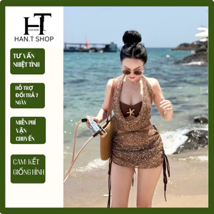 HCM Sét 4 món LƯỚI CỖ ĐỔ GẮN SAO,Chất liệu lưới sợi gắn kim sa,sang chảnh quyến rũ HAN.T SHOP