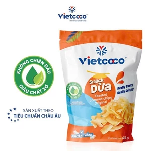 Snack Dừa VIETCOCO Không Chiên Dầu 45g