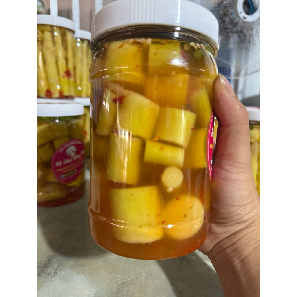 2 hộp măng lóng - muối chua cay ngọt - đường + muối + ớt ( 1kg8 - 2kg )