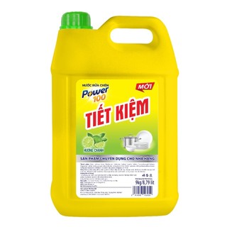 Nước Rửa Chén POWER100 tiết kiệm hương chanh - 9kg