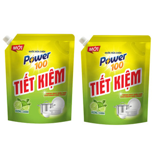 Nước Rửa Chén POWER100 tiết kiệm hương chanh - 9kg