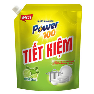Nước Rửa Chén POWER100 tiết kiệm hương chanh - 9kg