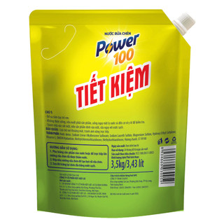 Nước Rửa Chén POWER100 tiết kiệm hương chanh - 9kg