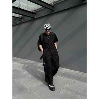 Quần vải dài ống rộng URBAN MONKEY Pleated Wideleg Pants Cotton Lạnh Nam Nữ 3 Phối Màu Local Brand