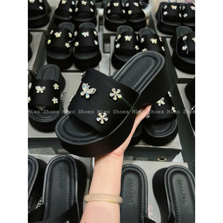 Dép Bánh Mì Đá Hoa Bướm Hàng Nhập QC/Fullbox Mieo Shoes D3228