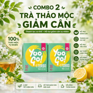 [Combo 2 hộp]Trà Giảm cân, Trà thải độc ruột Yoo Go Turbo Tea siberian wellness, hộp 30 gói