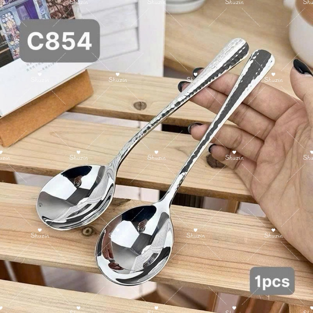 Thìa họa tiết kim cương Chockmen - C854