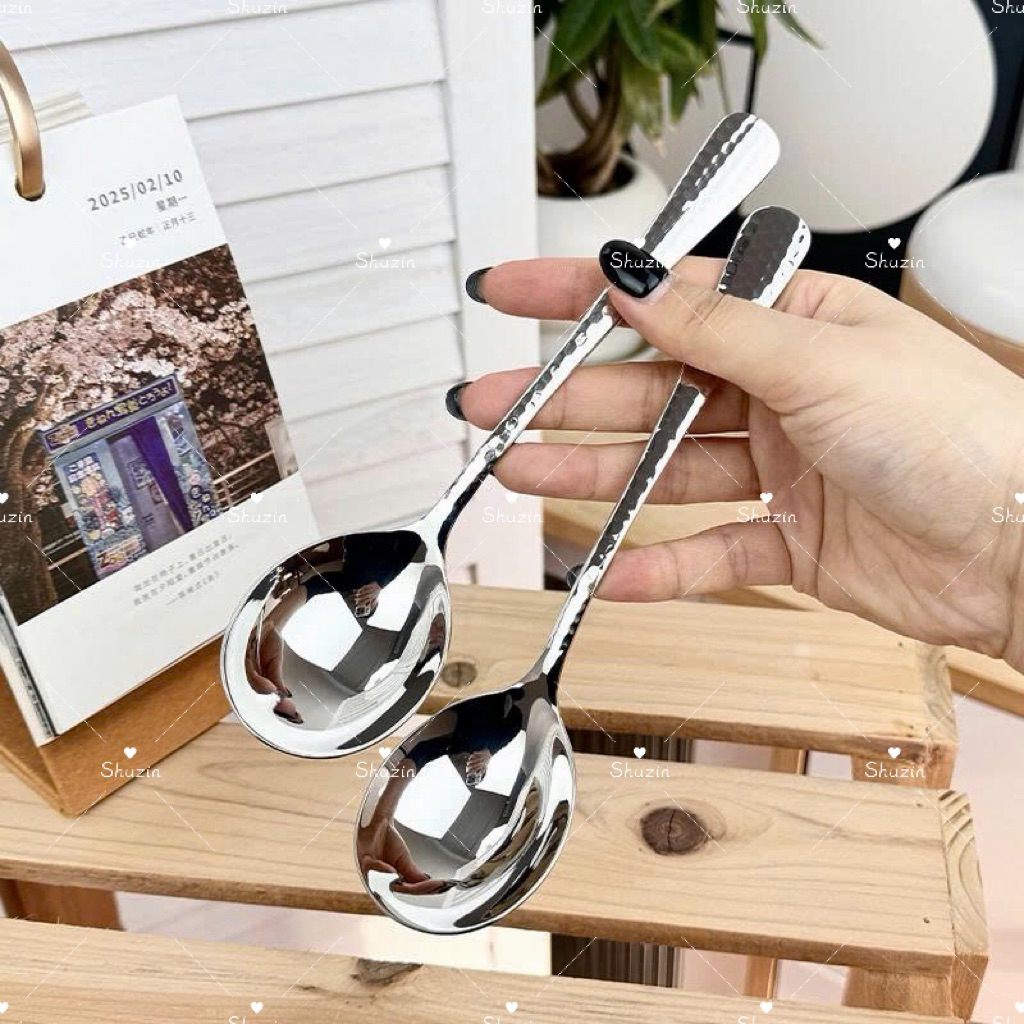 Thìa họa tiết kim cương Chockmen - C854