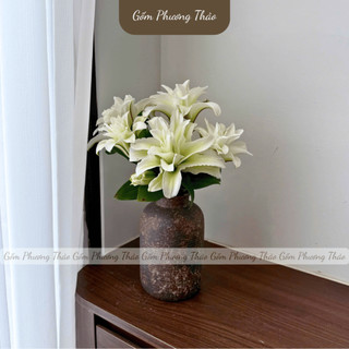 Bình Hoa Sương Mộc Bát Tràng,Cắm Hoa Để Bàn