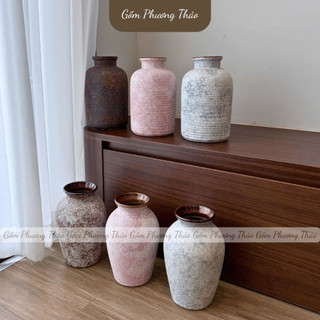 Bình Hoa Sương Mộc Bát Tràng,Cắm Hoa Để Bàn