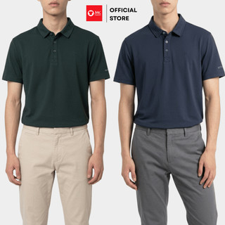 Áo polo nam MK Activ-Fit Polo vải thun Polyester co giãn 4 chiều thoáng mát không cần ủi dễ phối đồ