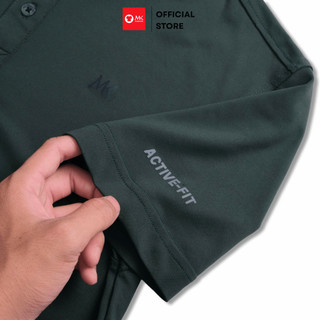 Áo polo nam MK Activ-Fit Polo vải thun Polyester co giãn 4 chiều thoáng mát không cần ủi dễ phối đồ