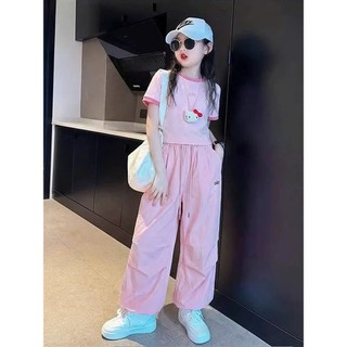 SET BỘ ÁO COTTON - QUẦN GIÓ XUÔNG CHỮ ALO CỰC CHẤT |ANHMYBABY
