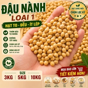 Đậu Nành Hạt Đẹp Ít Lép Thơm Bùi Tự Nhiên Đóng Gói Kỹ Giá Tốt Dùng Gia Đình Kinh Doanh