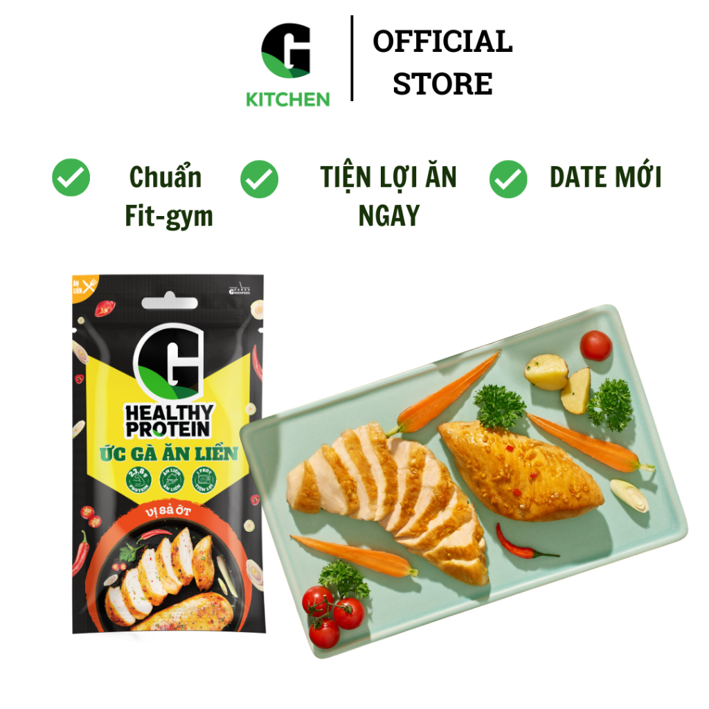 Ức gà ăn liền G Kitchen 100g [Giao HCM]