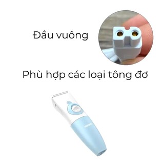 dây sạc tông đơ cắt tóc máy cạo râu đầu dây bên vuông bên tròn