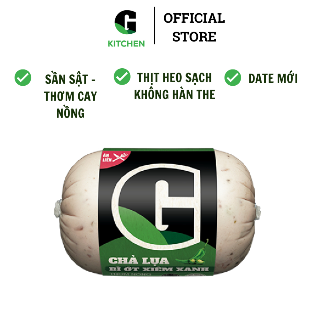 Chả lụa bì ớt xiêm xanh G Kitchen 500g/ 200g [Giao HCM]