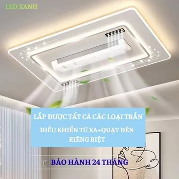 [BẢO HÀNH 2 NĂM] Quạt đèn trần không cánh hiện đại cho trần thấp lắp được tất cả các loại trần,Quạt ốp trần cho chung cư