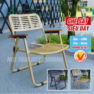 Ghế Sắt SIÊU DÀY Ống Vuông Duy Phương chịu tải 260kg, Ghế Cà Phê Sơn Tĩnh Điện, Ngồi Đầm Chắc
