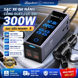 Tẩu Sạc Ô Tô Sạc Siêu Nhanh 300W Công Suất Lớn Phù Hợp Mọi Xe Type-C QC3.0 USB Bảo Hành