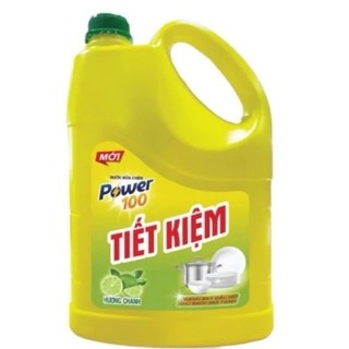 Nước Rửa Chén Power 100 Tiết Kiệm Hương Chanh 3,5kg