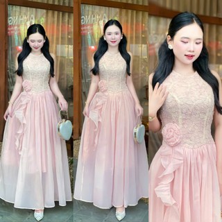 Đầm Dạ Hội Dài Maxi Voan Công Chúa – Sang Trọng, Nhẹ Nhàng, Tôn Dáng[damvaythietke] X101