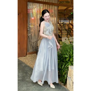 Đầm Dạ Hội Dài Maxi Voan Công Chúa – Sang Trọng, Nhẹ Nhàng, Tôn Dáng[damvaythietke] X101