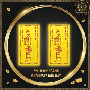Thẻ Phong Thủy: Phù Vàng Kinh Doanh Đắt Khách Hàng | Giàu Có - Tài Lộc | May Mắn, Chiêu Tài, Buôn May Bán Đắt -hỗ trợ sỉ