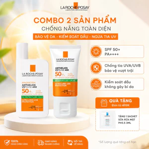 Combo 2 Kem Chống Nắng La Roche-Posay Anthelios UVMune 400 SPF50+ Kiềm Dầu Bảo Vệ UVA/UVB