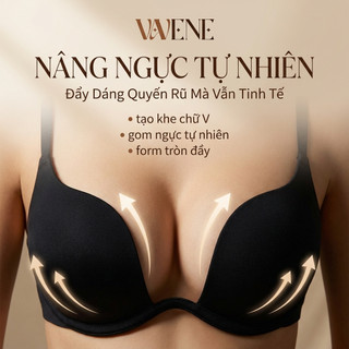 Áo lót nữ VANVENE AL403 có gọng đệm dày nâng ngực, xẻ ngực sâu, áo ngực tạo kiểu hở lưng