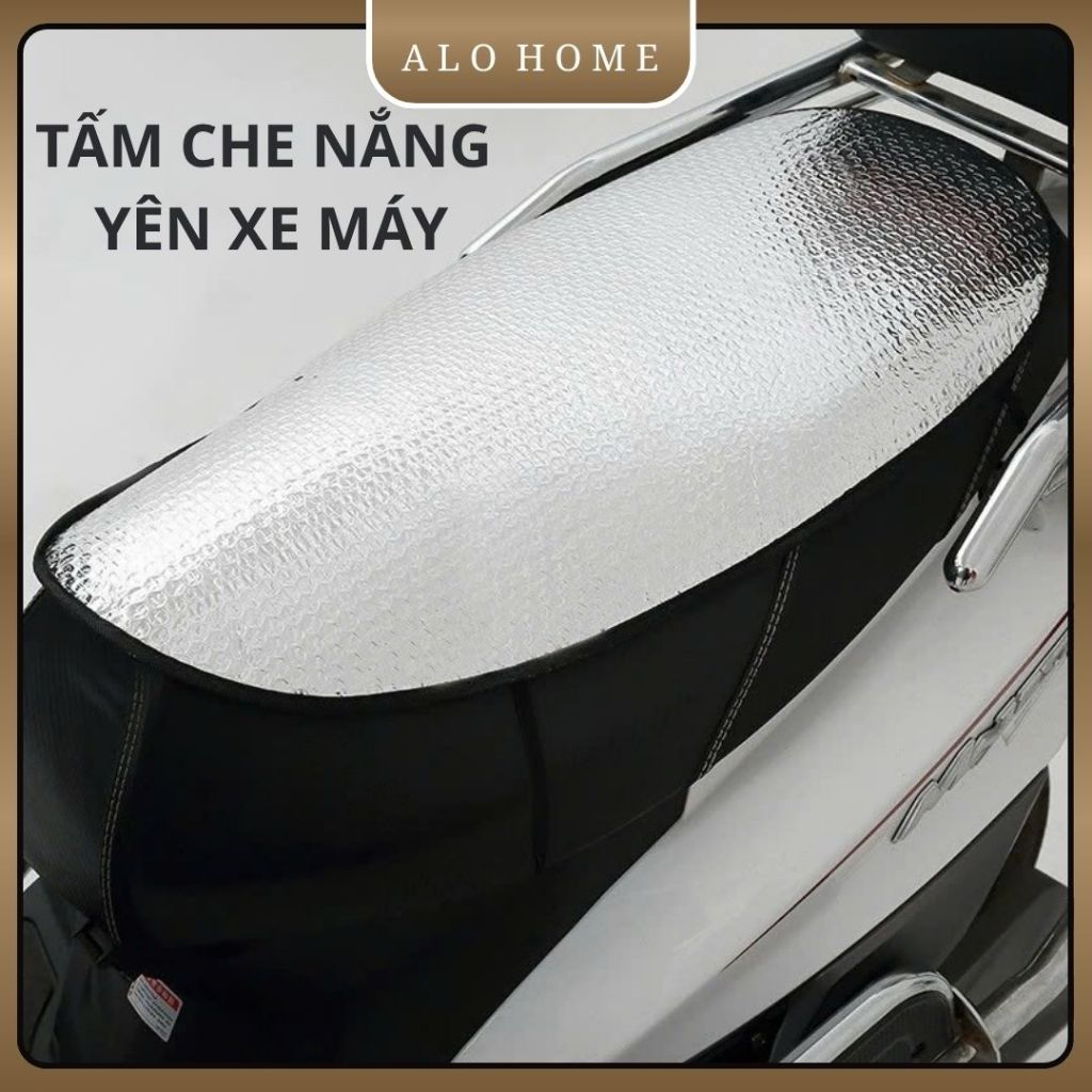 Tấm Che Nắng Yên Xe Máy ALOHOME Chống Nóng Yên Xe, Tấm Phủ Yên Xe Máy Cách Nhiệt Tiện Dụng