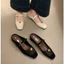 Sandal nửa kín mũi chấm bi cao 4cm dành cho nữ