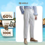 [Premium] Quần Âu Nam Cạp Cao Ống Suông Cao Cấp Harold Gurkha Season 5 Vải Thoáng Mát, Chống Nhăn, Đứng Form Tôn Dáng — ảnh 1