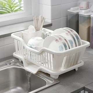 Kệ Úp Chén Bát Đa Năng Nhựa ABS Cao Cấp DOMES Giá Để Bát Đĩa Có Khay Hứng Nước Chống Ẩm Mốc Tiện Lợi (hàng tốt)