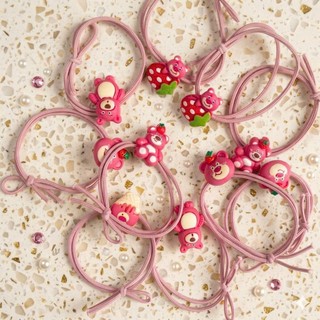 🎀  Dây Buộc Tóc Gấu Hồng Mix Nhiều Mẫu Siêu Xinh 🎀