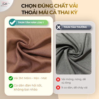 Váy Body Bầu Dáng Dài Đuôi Cá Belles Thun Tăm Hàn Loại 1 Co Giãn 4 Chiều Thoải Mái Mềm Mát VB01