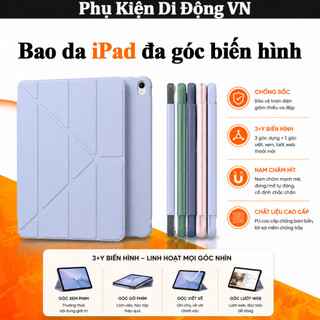 Bao da iPad gập đa năng chống sốc cho Gen 5 6 7 8 9 10 11 Mini 1 2 3 4 5 6 7 Air 2 3 4 5 6 7 Pro 10.5 11 12.9 13