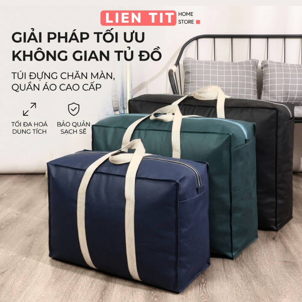 Túi Đựng Quần Áo Nhiều Size Nhiều Màu Chống Bụi Bẩn, Túi To Chăn Màn, Đựng Đồ Chống Ẩm Mốc