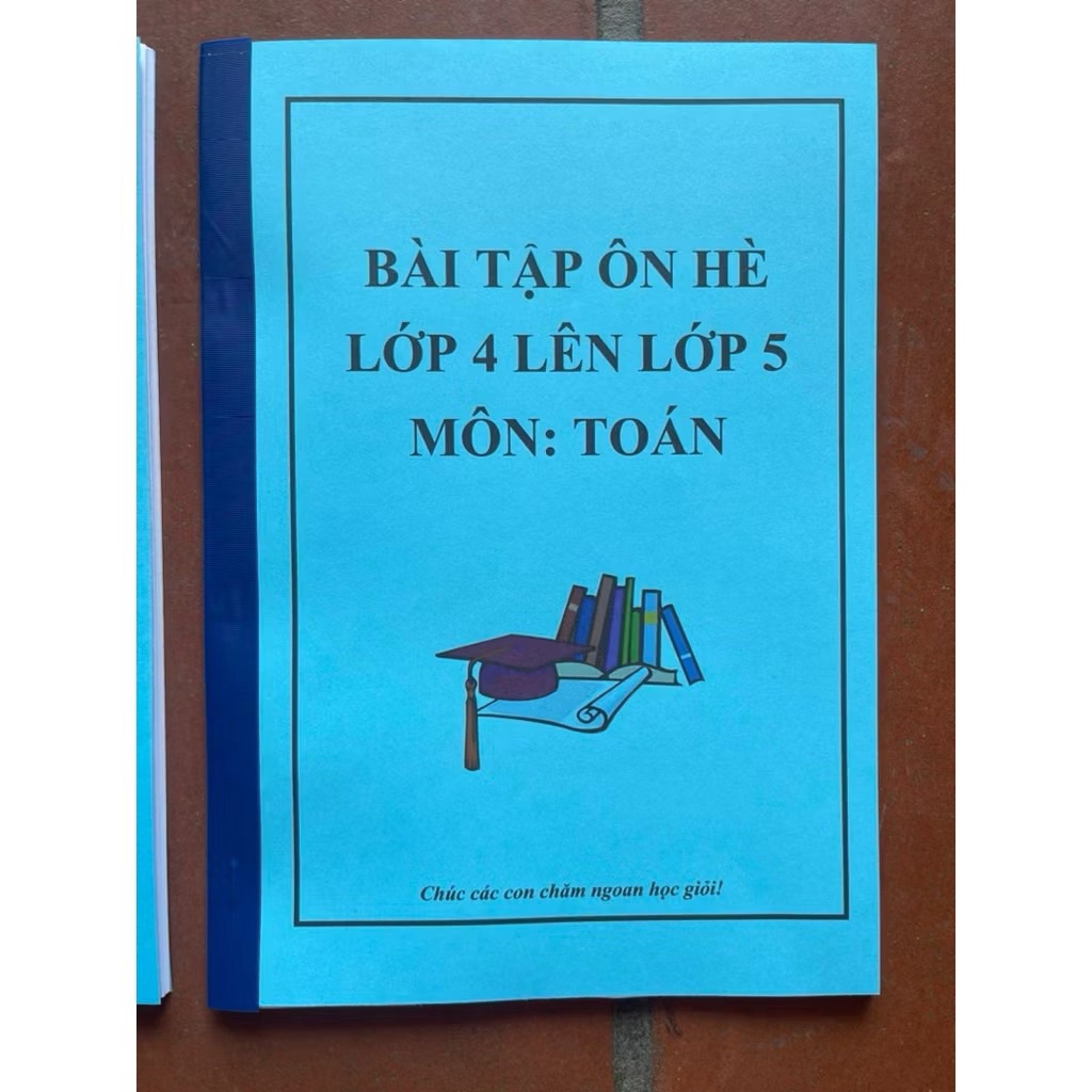Combo 2 quyển ôn hè toán và tiếng việt cho bé các lớp 1,2,3,4,5