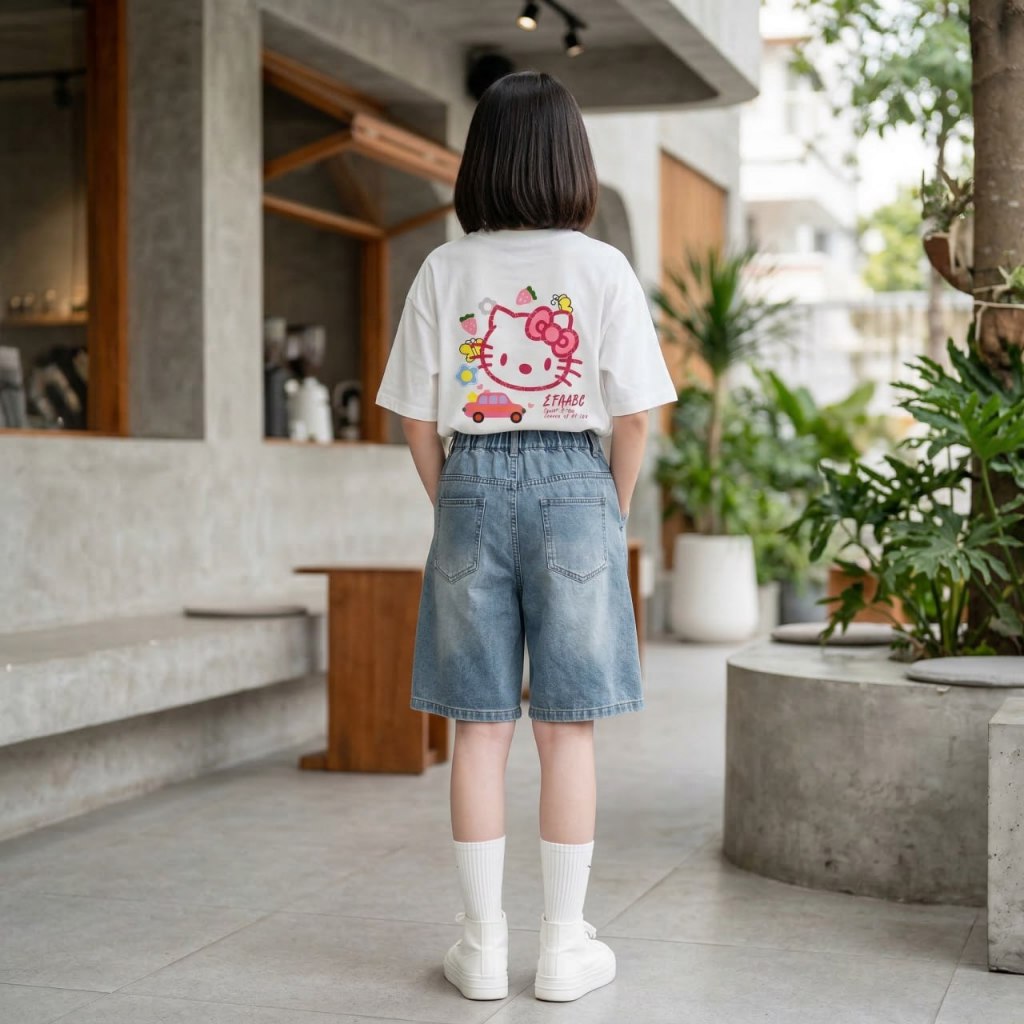 Áo phông hình kitty cho bé gái size đại BEESHOP H26033