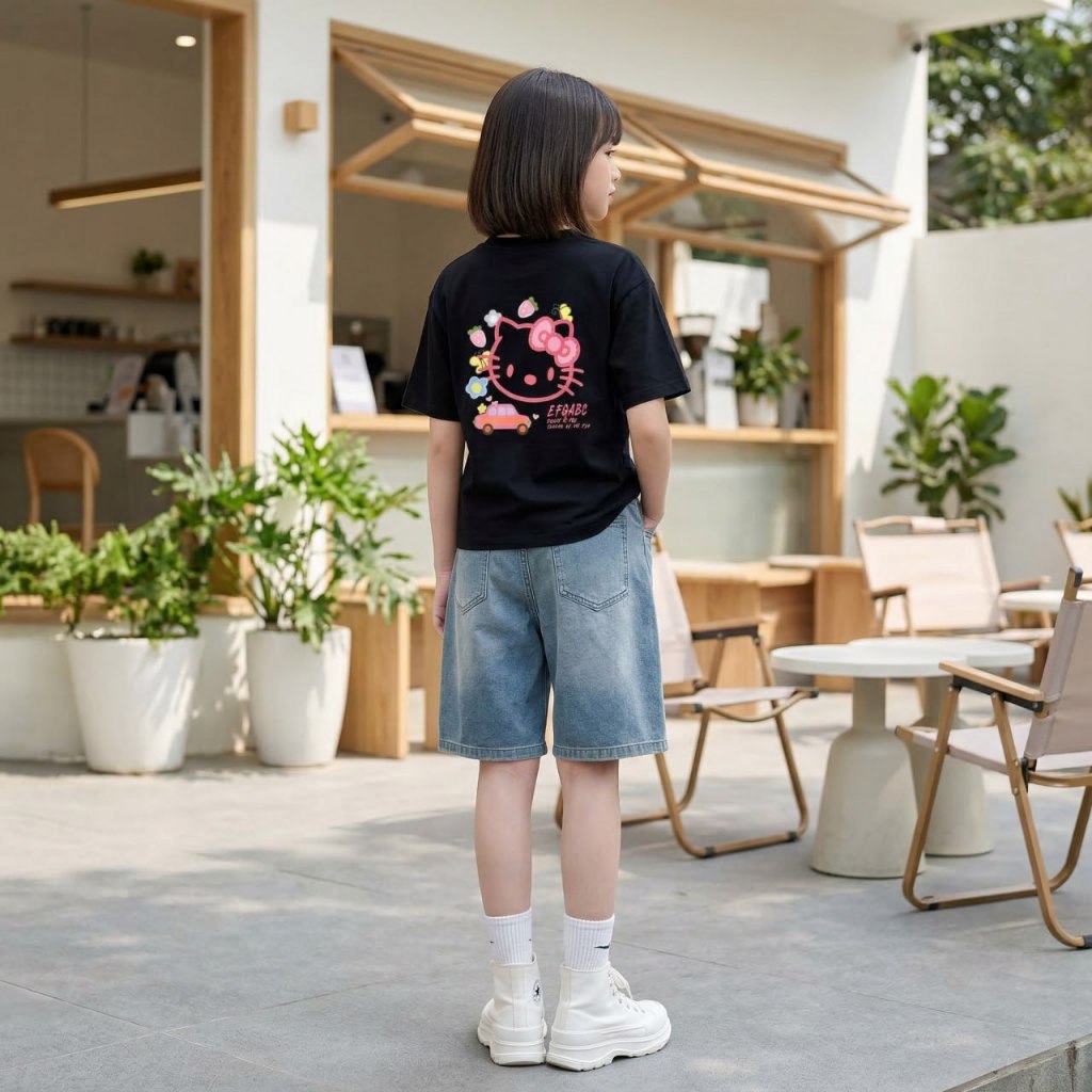 Áo phông hình kitty cho bé gái size đại BEESHOP H26033