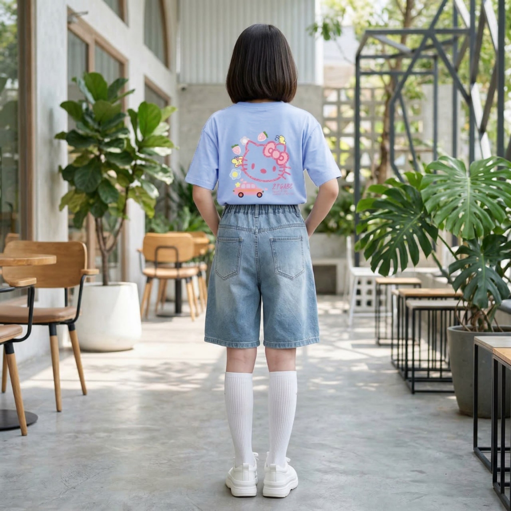 Áo phông hình kitty cho bé gái size đại BEESHOP H26033